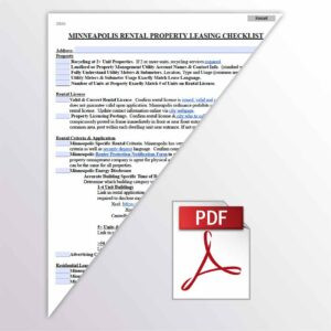 Minneapolis Rental Process Chart Checklist (PDF)